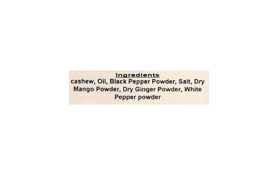 Navjeevan Black Pepper Cashews    Pack  250 grams